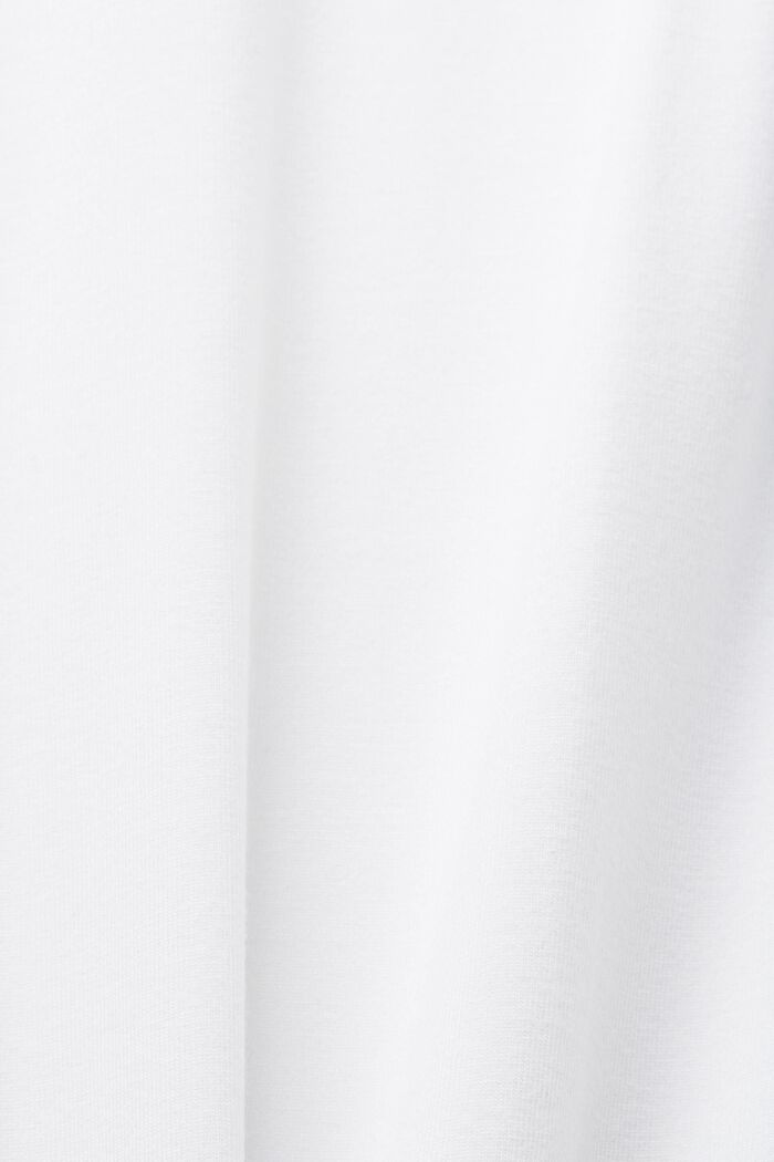 Jersey top with lace inserts, WHITE, detail image number 5