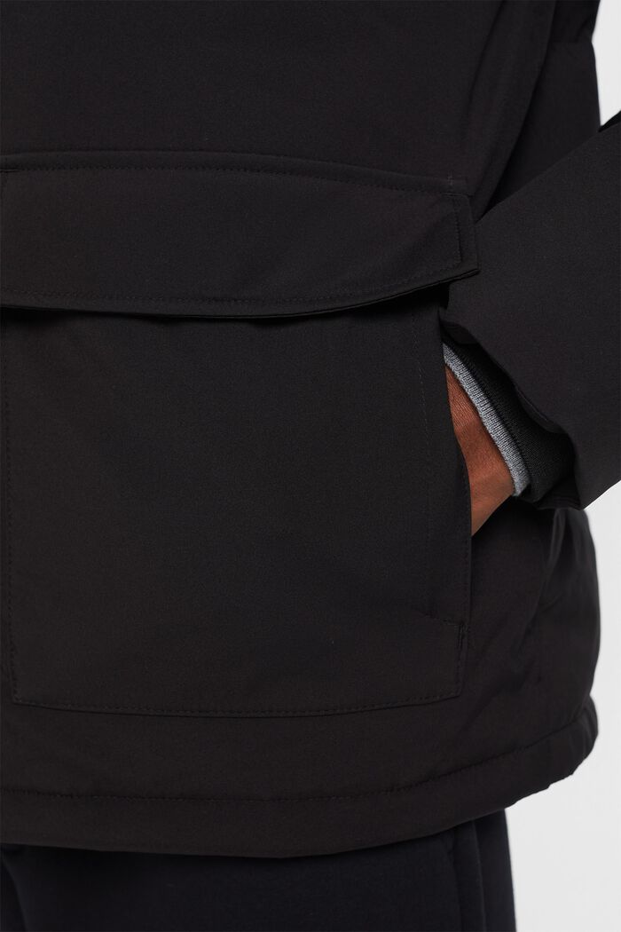 循環再生：‌羽絨夾克, 黑色, detail image number 1
