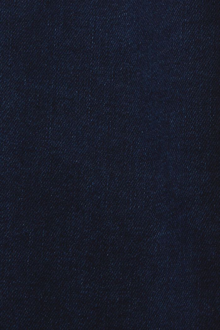 賽車風超高腰喇叭牛仔褲, 藍黑色, detail image number 5