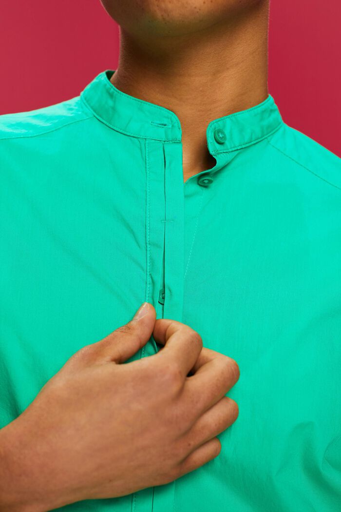 圓領有機棉女裝恤衫, 淺綠色, detail image number 2