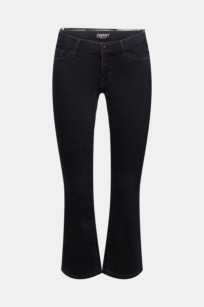 Mid-Rise Cropped Bootcut Jeans, BLACK DARK WASHED, detail image number 6