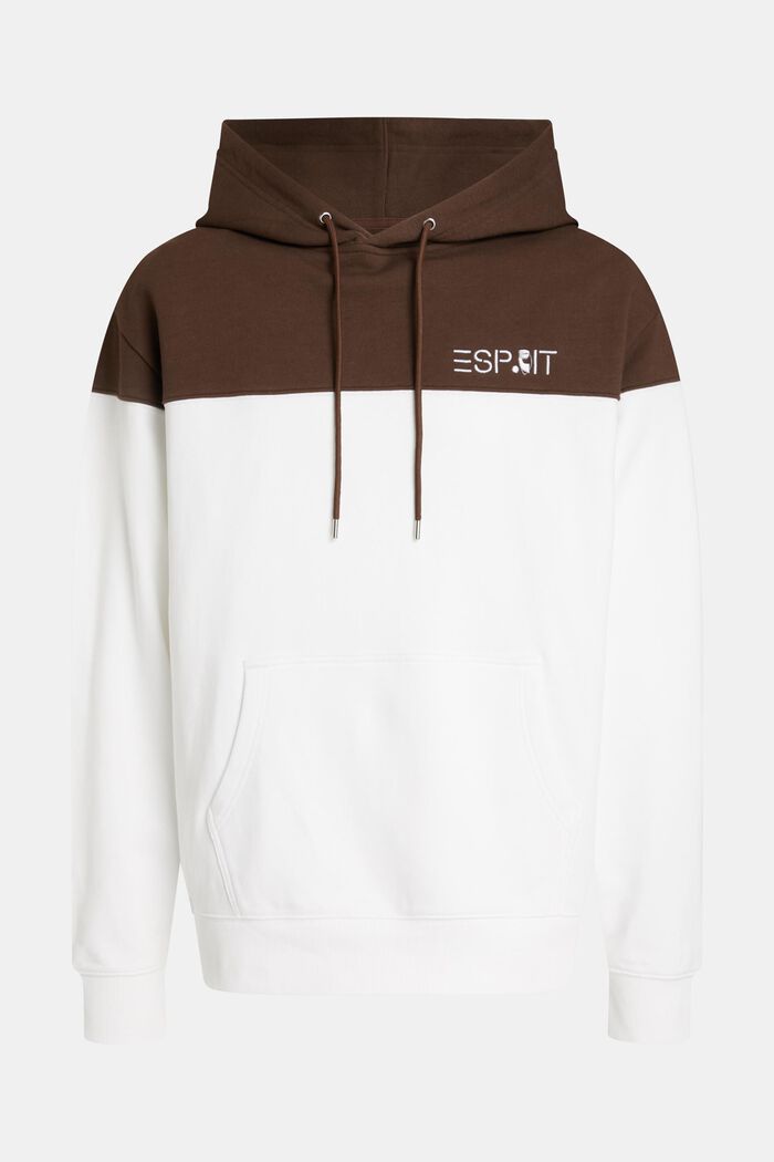 Colour block hoodie, WHITE, detail image number 4