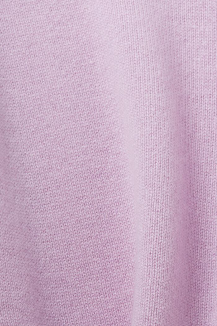 羊絨套頭衫, 淡紫色, detail image number 5