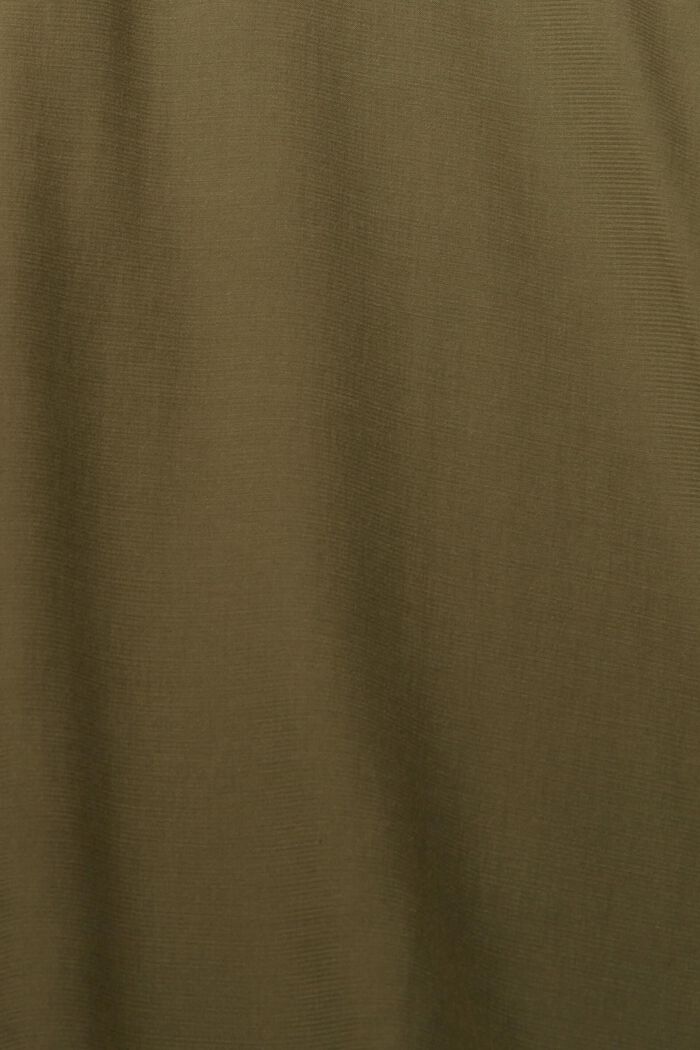 V 領女裝上衣，LENZING™ ECOVERO™, 卡其色, detail image number 1