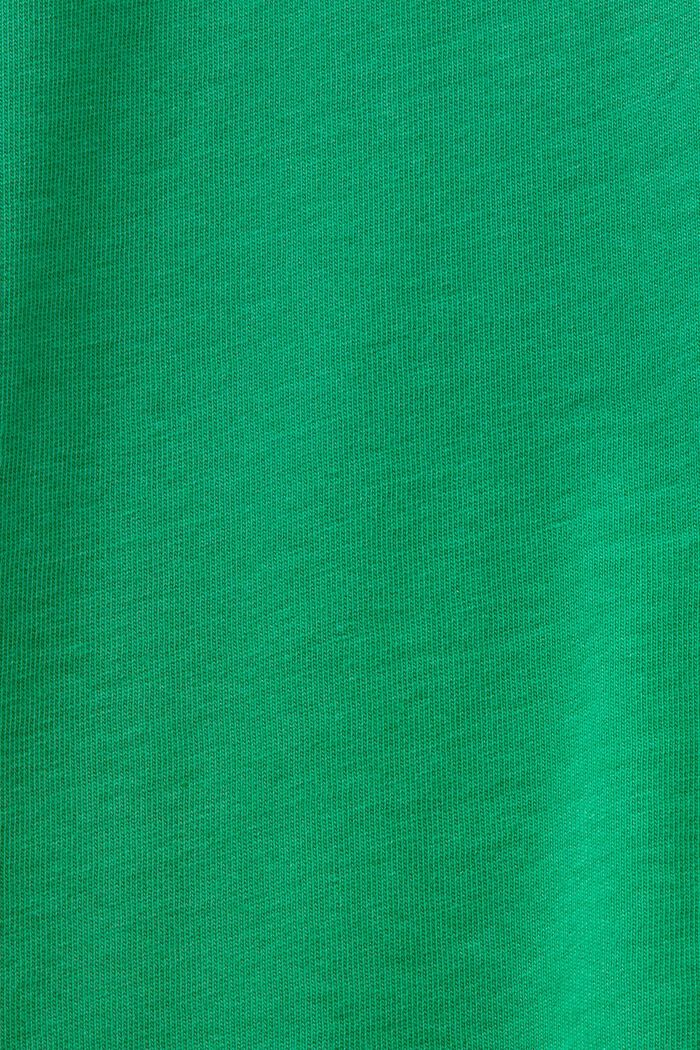 復古LOGO標誌印花平織布T恤, 翡翠綠, detail image number 5