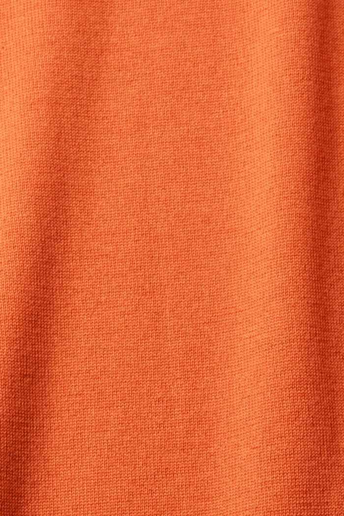 翻領羊毛毛衣, 橙色, detail image number 1