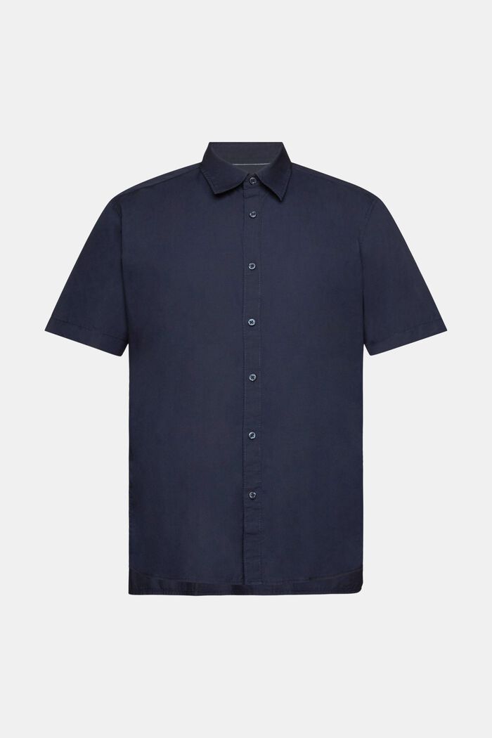 再生棉短袖恤衫, 海軍藍, detail image number 6