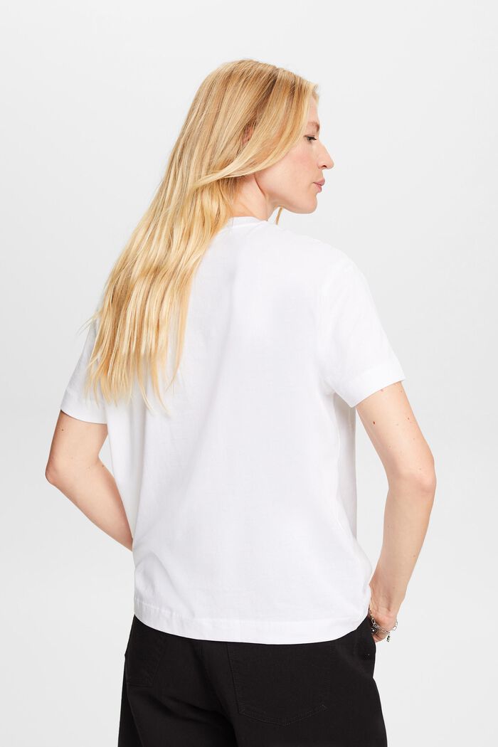 ‌有機棉T恤, 白色, detail image number 3