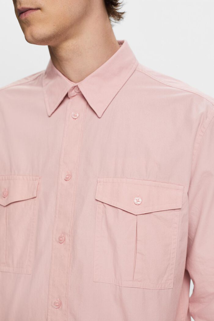 純棉工裝風恤衫, 粉紅色, detail image number 2