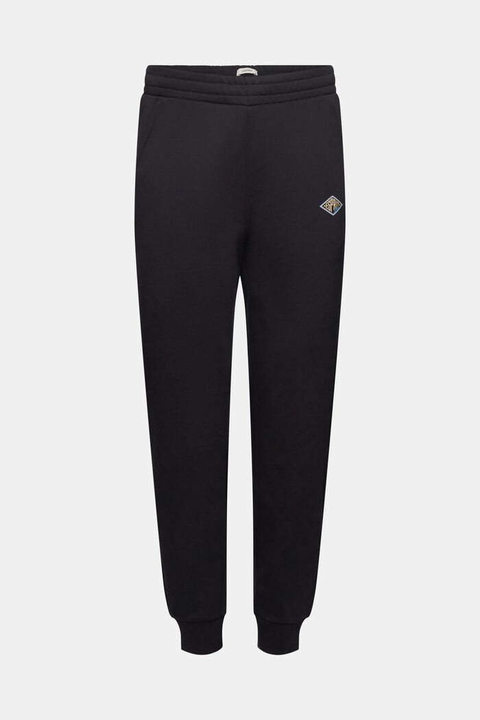 Joggers with logo print, BLACK, detail image number 7