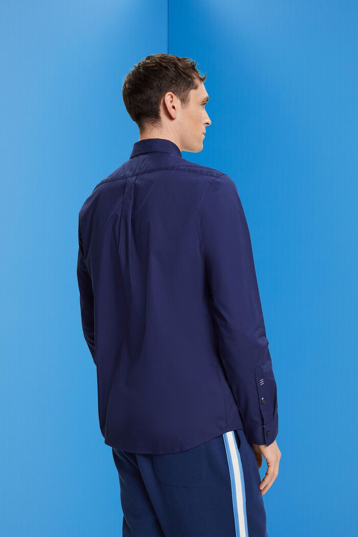 扣角領恤衫, 海軍藍, detail image number 3
