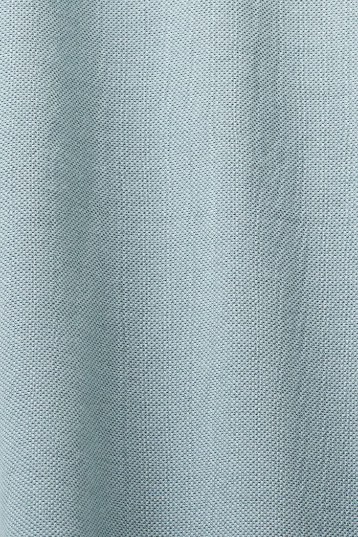 Cotton Pique Polo Shirt, LIGHT BLUE, detail image number 4