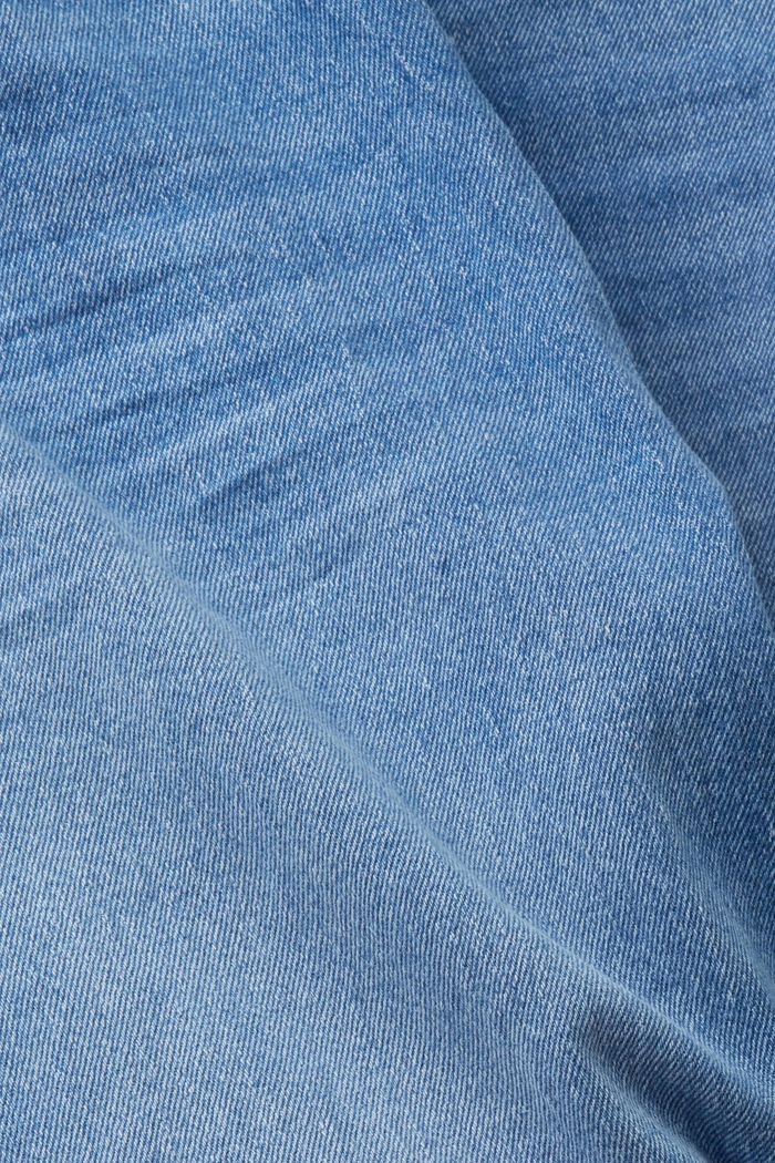 高腰寬鬆牛仔褲, BLUE LIGHT WASHED, detail image number 6