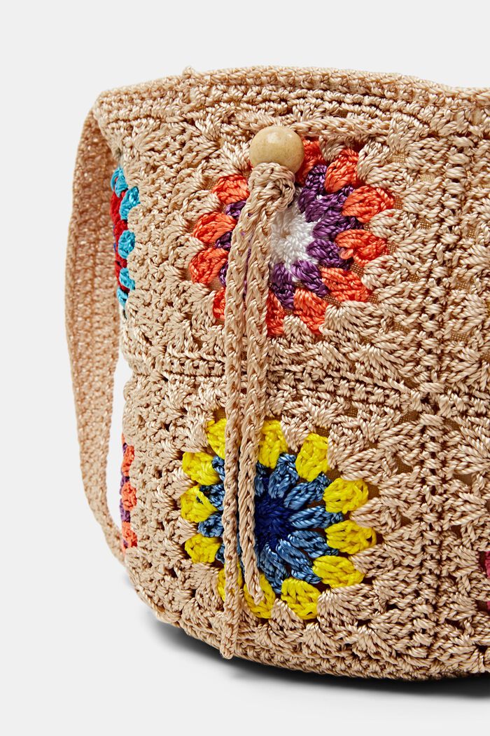 Crochet Crossbody Bag, SAND, detail image number 1