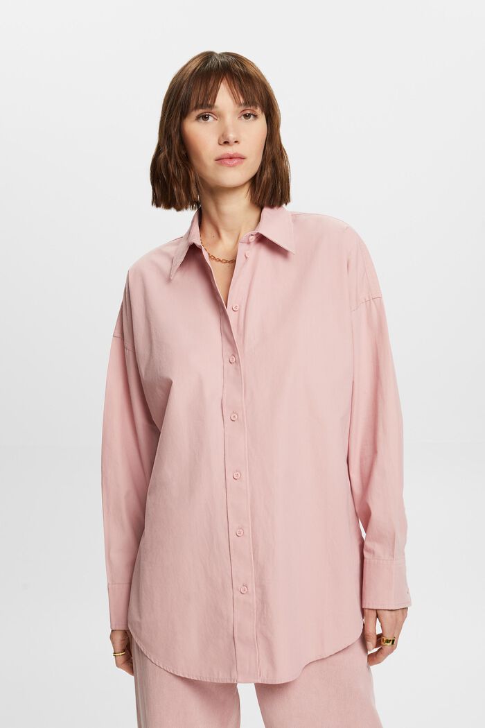 ‌棉質府綢恤衫, 粉紅色, detail image number 3