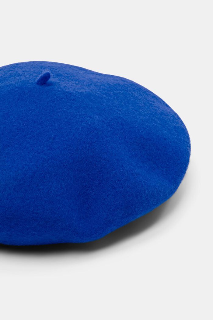 ‌羊毛混紡貝雷帽, 藍色, detail image number 1