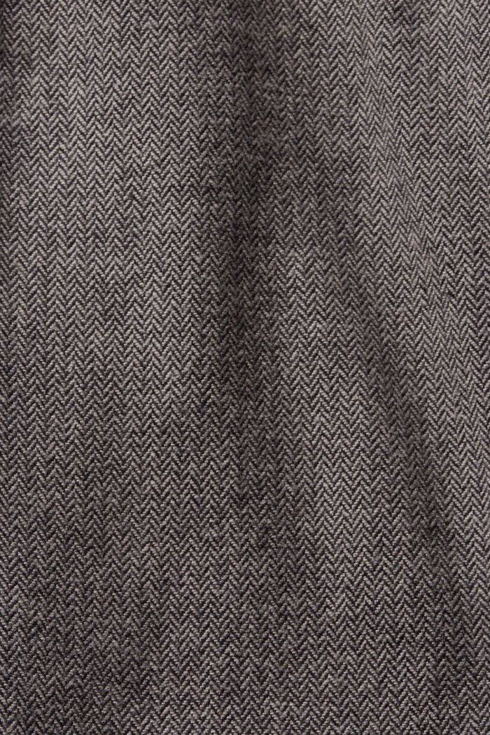 修身人字紋長褲, 灰色, detail image number 5