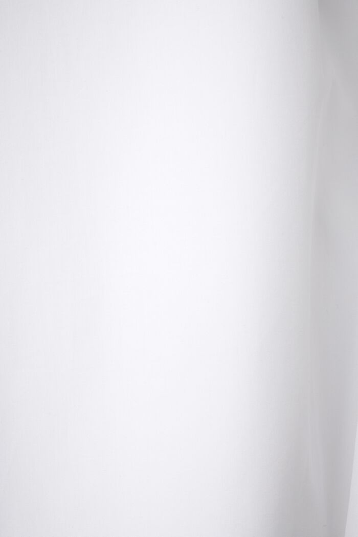 ‌棉質府綢恤衫, 白色, detail image number 5