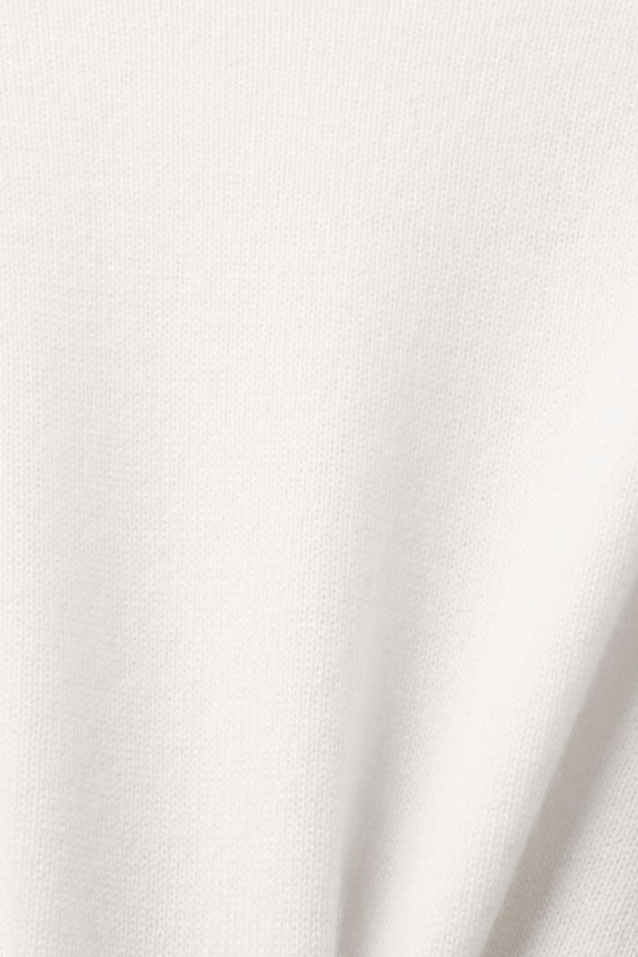 羊絨套頭衫, 白色, detail image number 5