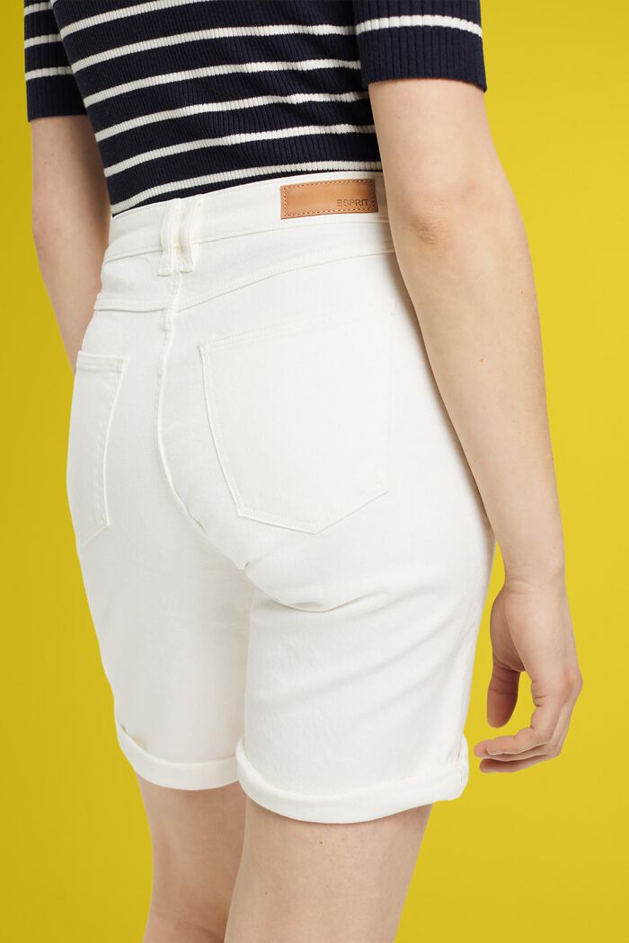 棉質彈力短褲, 白色, detail image number 2