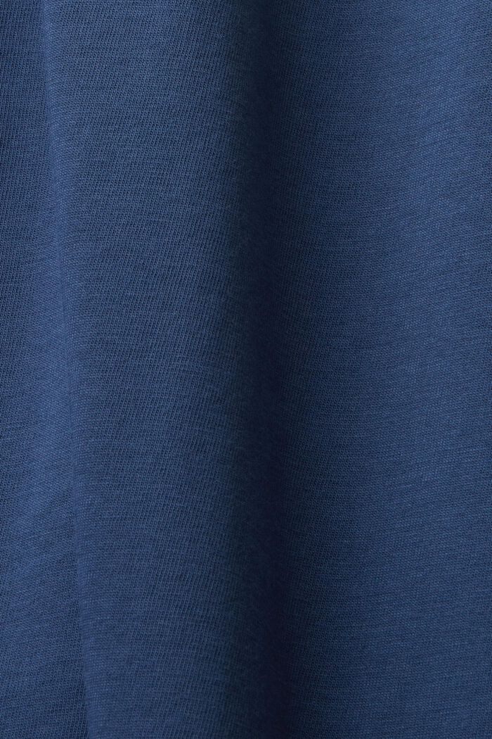 100%純棉平織布印花T恤, 灰藍色, detail image number 6