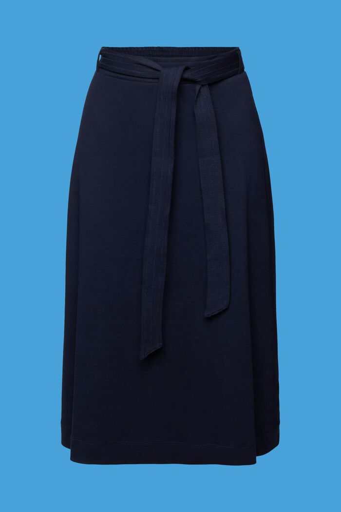 ‌配有腰帶的平織布半裙, 海軍藍, detail image number 6