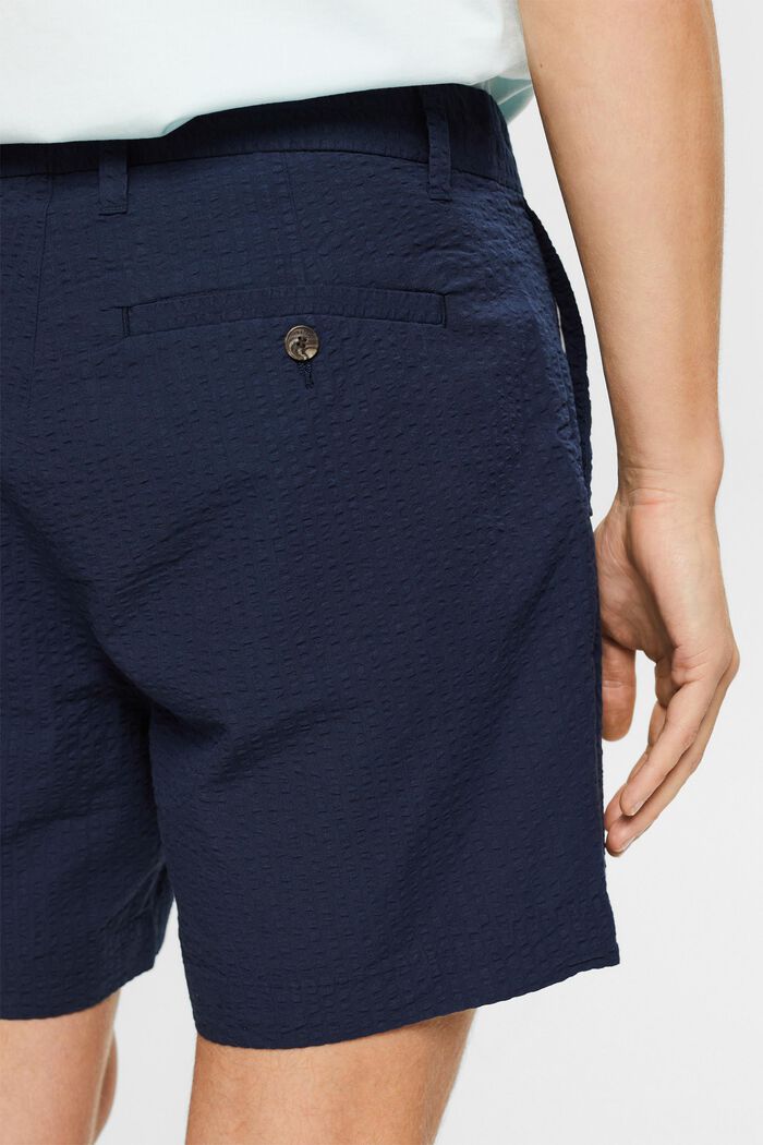 ‌紋理感百慕大短褲, 海軍藍, detail image number 3