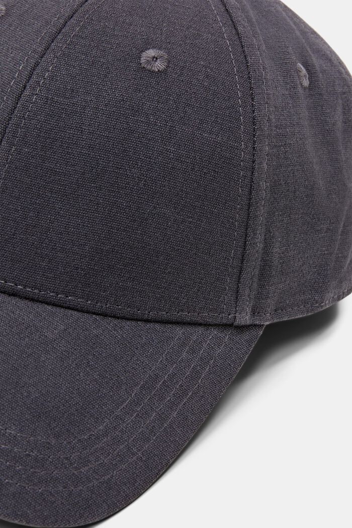Canvas baseball cap, ANTHRACITE, detail image number 1