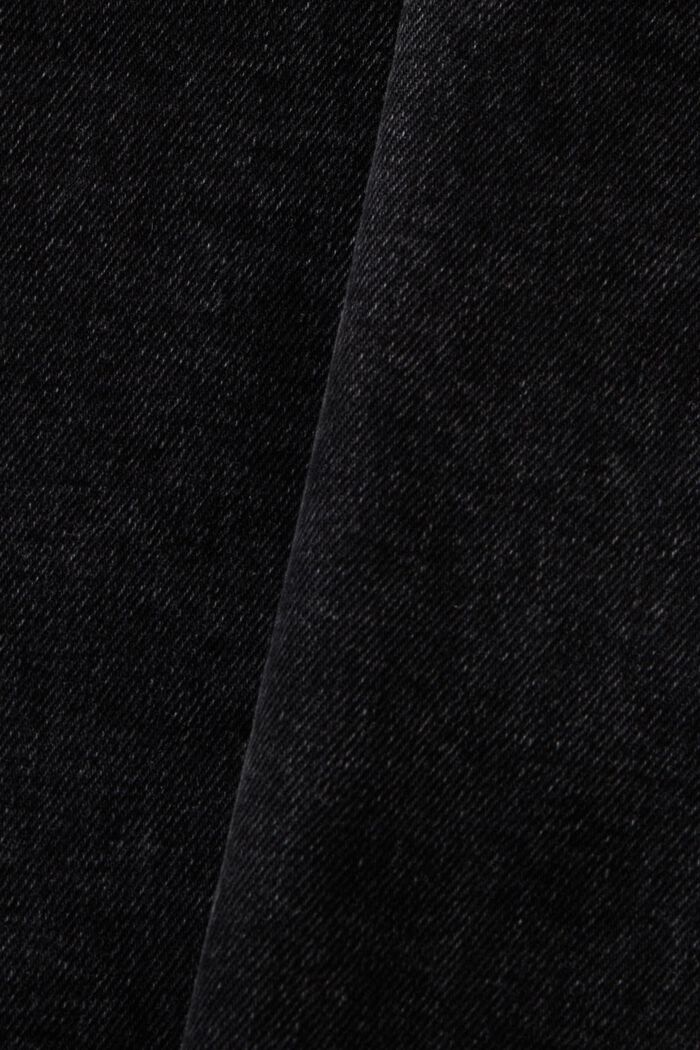 ‌超長牛仔半身裙, BLACK DARK WASHED, detail image number 6
