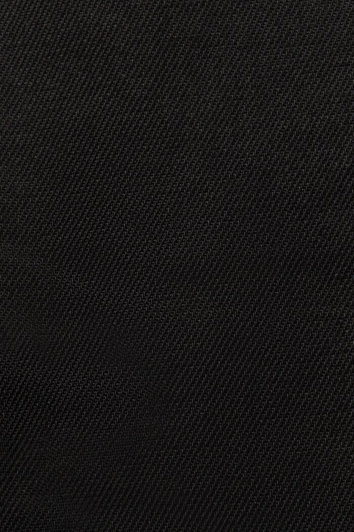 塗層直腳牛仔褲, 黑色, detail image number 6