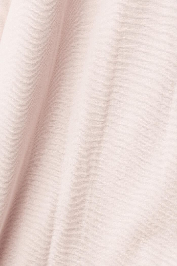 標誌印花針織 T 恤, 淺粉紅色, detail image number 1