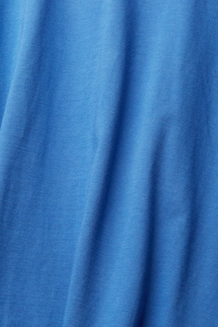 淨色 T 恤, 藍色, detail image number 1