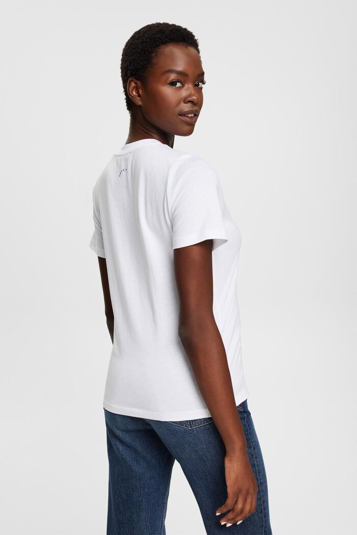 標誌 T 恤，TENCEL™ 混紡, NEW WHITE, detail image number 3