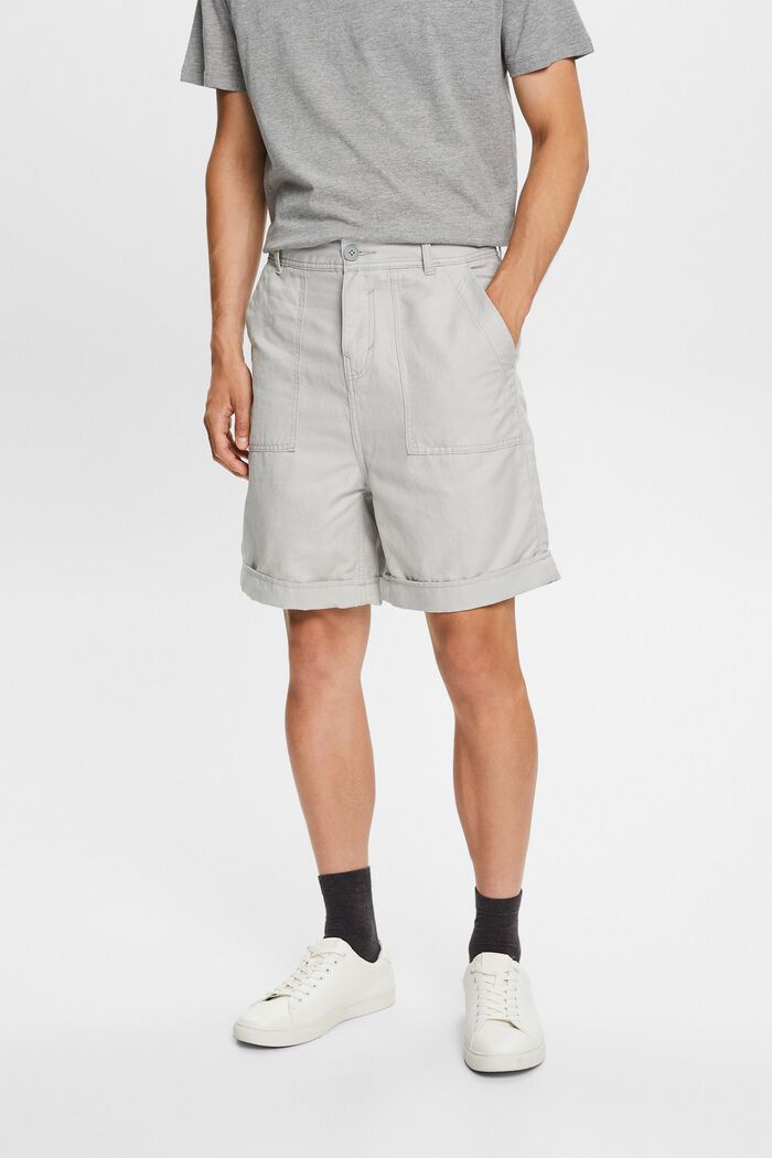Shop the Latest in Men\'s Fashion Bermuda shorts, cotton-linen blend |  ESPRIT Hong Kong Official Online Store