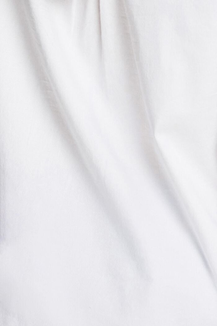 以 100% 棉製成的女裝恤衫上衣, 白色, detail image number 1