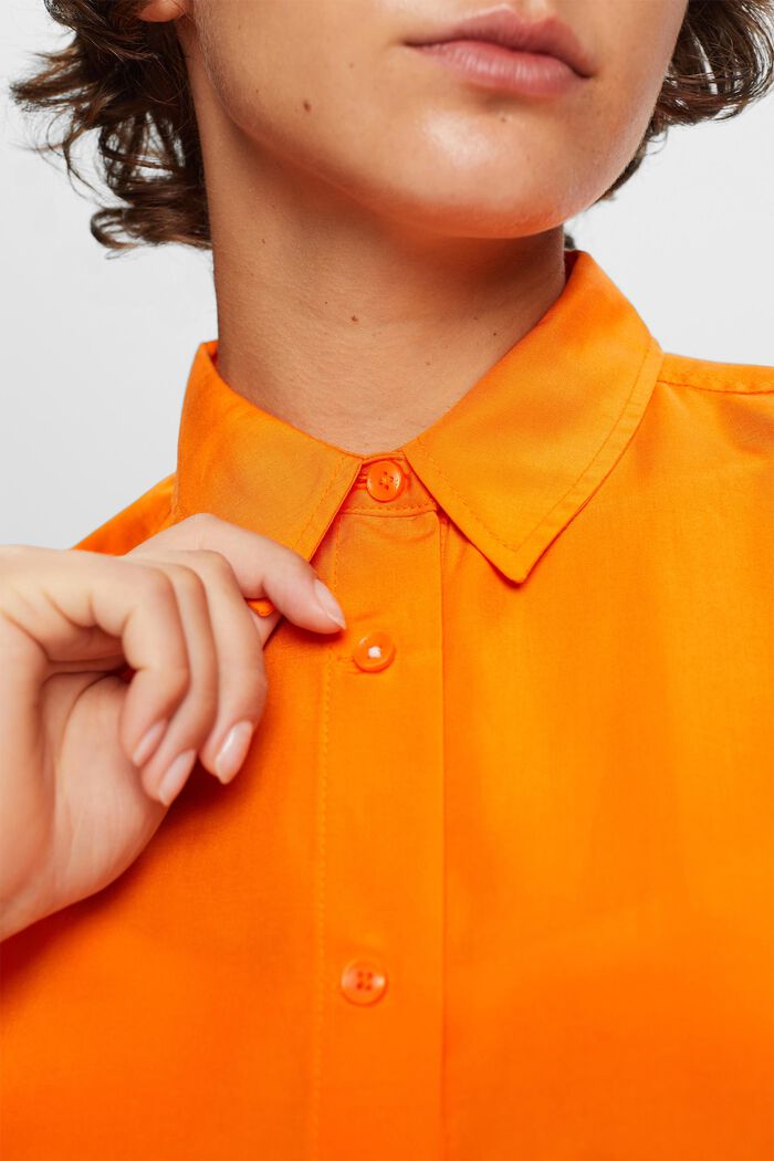 超大廓形女裝恤衫, 橙色, detail image number 2