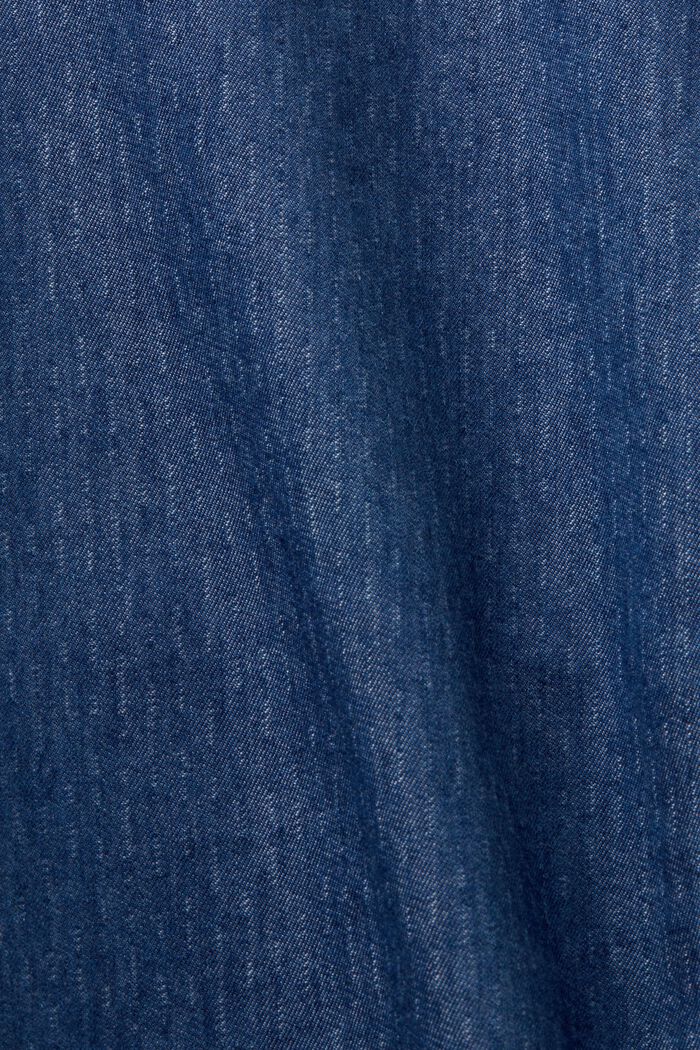 100%純棉輕質牛仔女裝恤衫, BLUE MEDIUM WASHED, detail image number 5