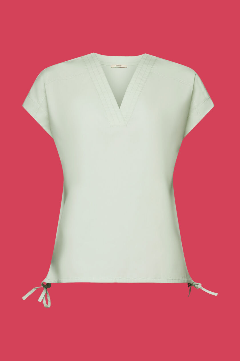 Sleeveless blouse, 100% cotton