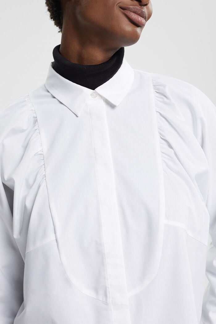 府綢恤衫, 白色, detail image number 2