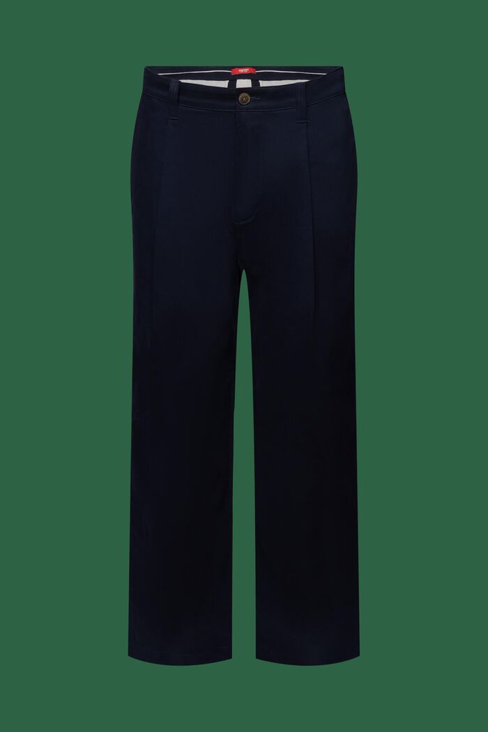 Wide Leg Chino Pants, NAVY, detail image number 7