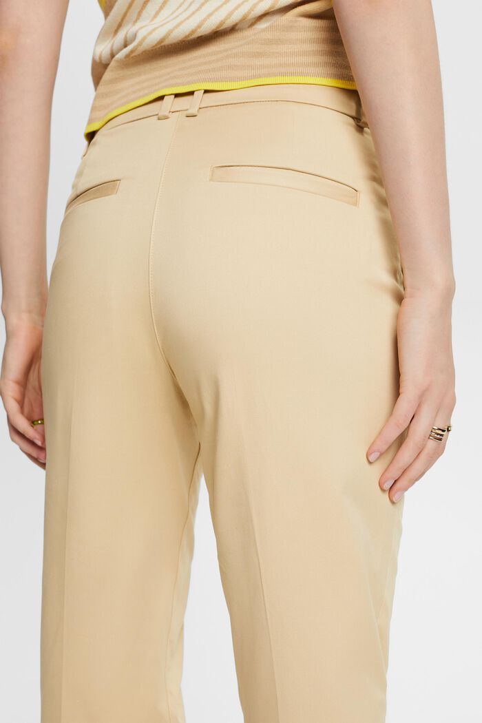 High-Rise Slim Fit Pants, SAND, detail image number 2