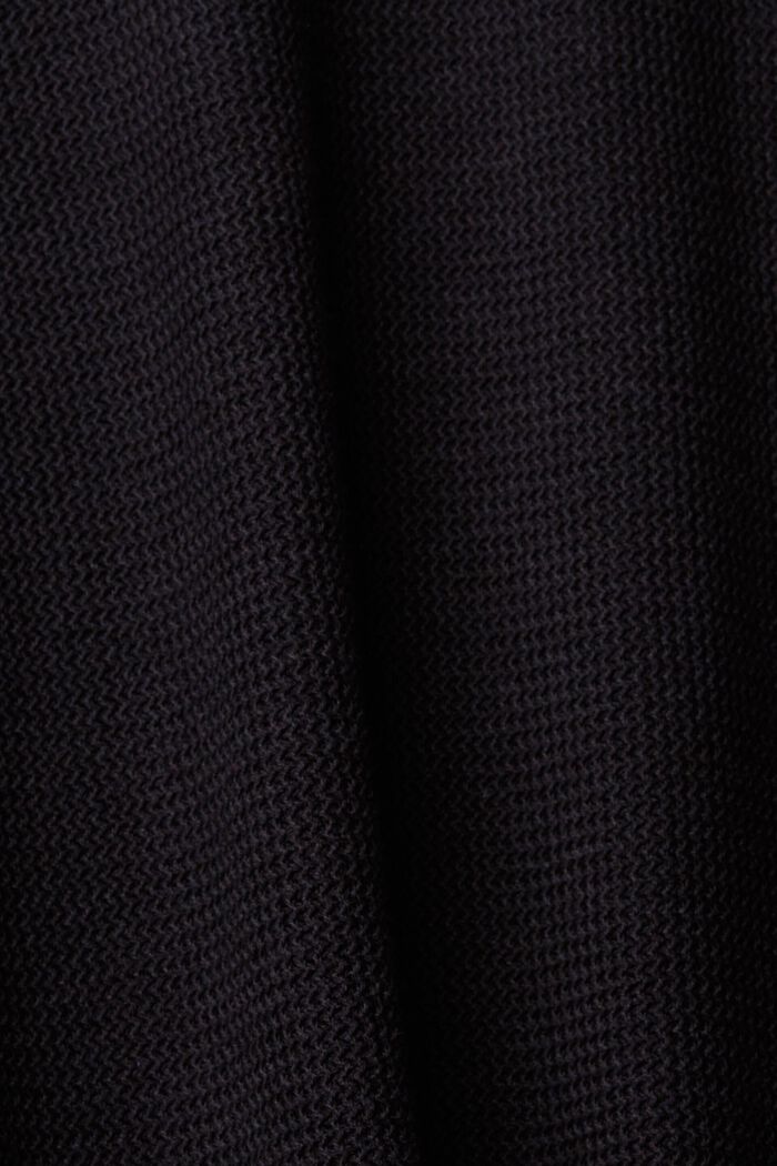 針織上衣, 黑色, detail image number 1