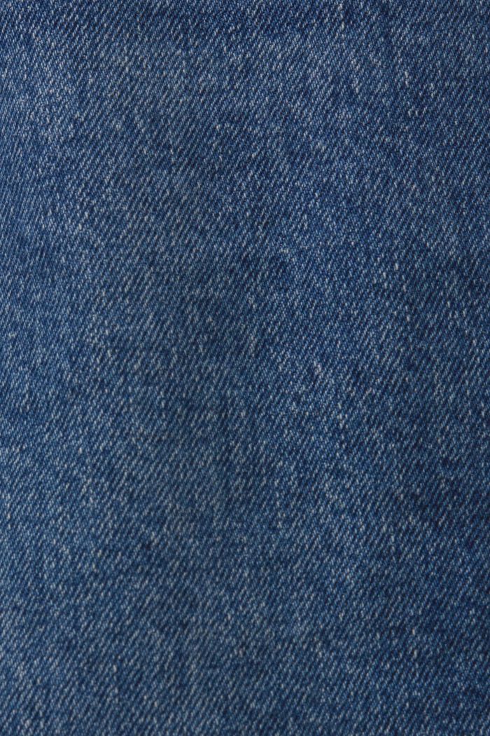 ‌高腰闊腳復古牛仔褲, BLUE DARK WASHED, detail image number 6