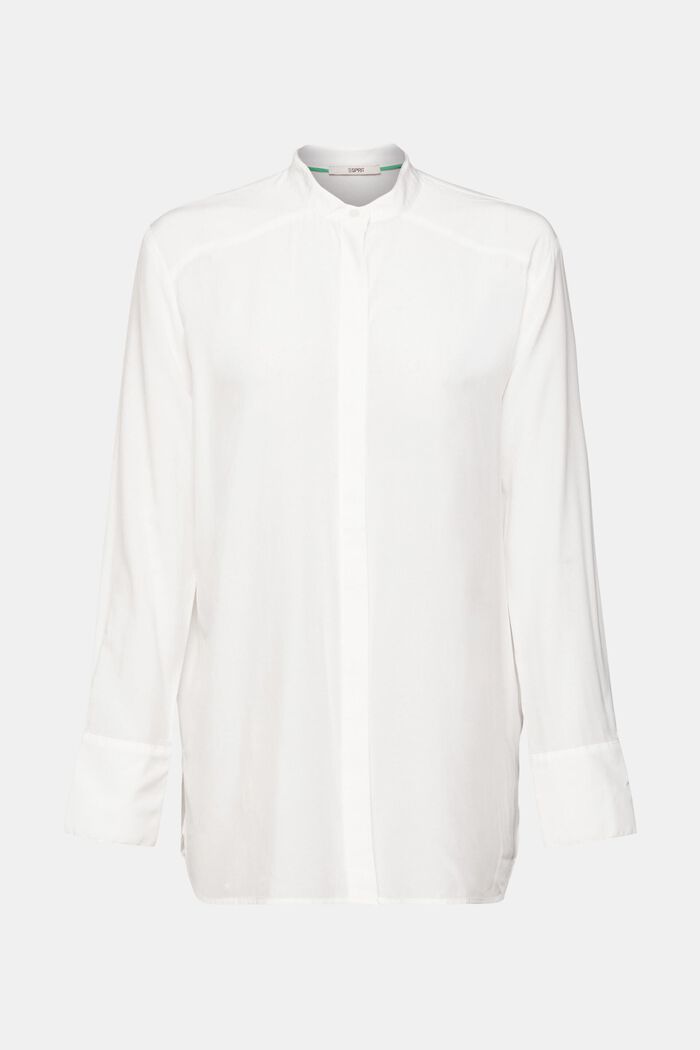 立領女衫, 白色, detail image number 6