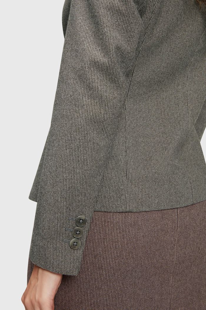 雙色調休閒西裝外套, 灰色, detail image number 3