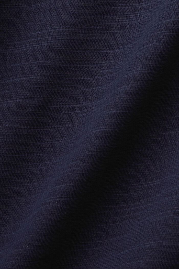 100%純棉平織布POLO衫, 海軍藍, detail image number 4