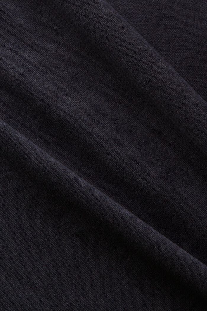 LOGO標誌橄欖球衫, 黑色, detail image number 4