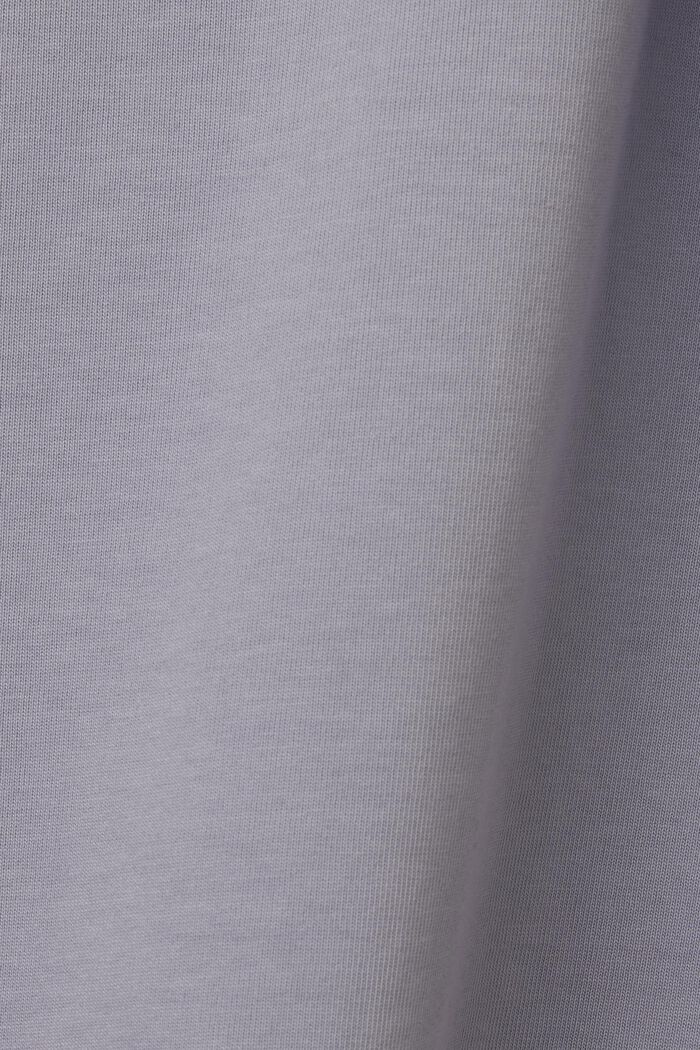 ‌超大廓形棉質平織布LOGO標誌T恤, 淺藍色, detail image number 7