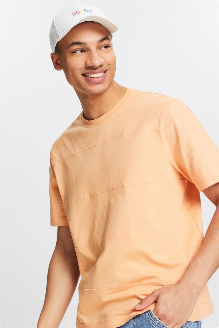 圓領短袖T恤, 淺橙色, detail image number 4