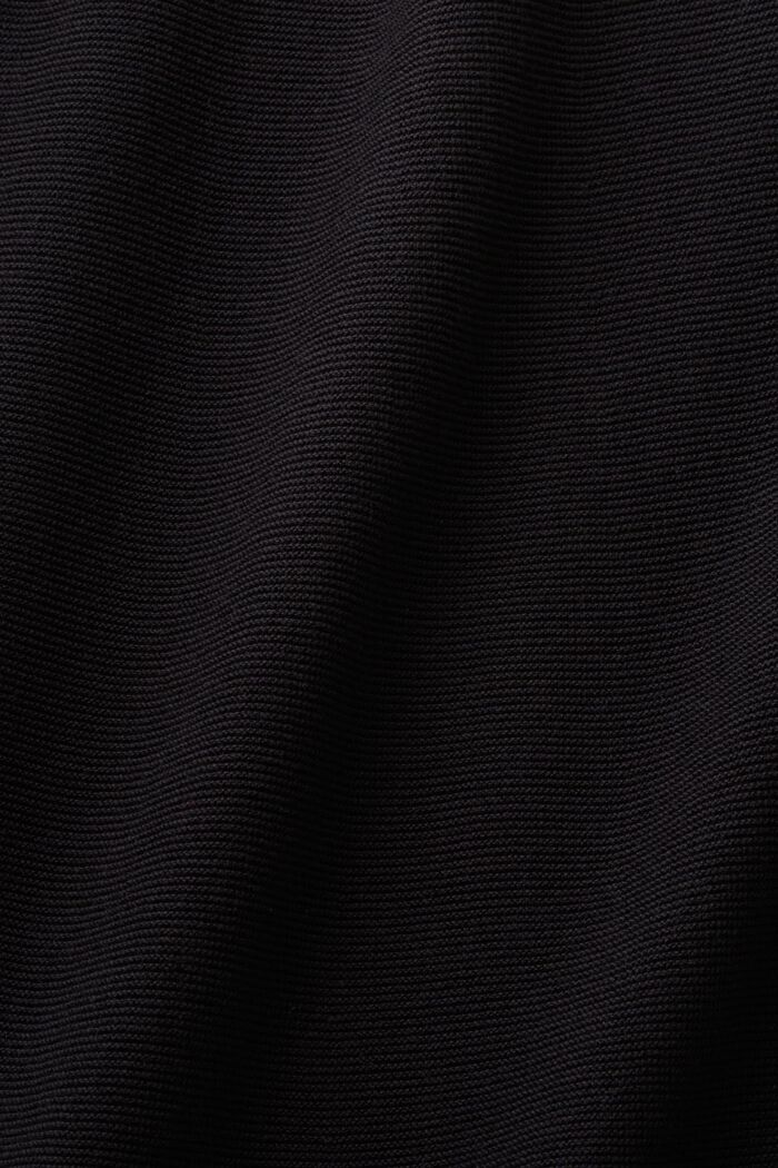 Sleeveless Ribbed Midi Dress, BLACK, detail image number 4